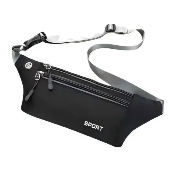 Sportliche Bauchtasche mit zwei Reißverschlussfächern