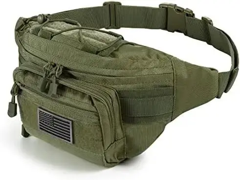 Diebstahlsichere Bauchtasche Herren mit Klettfläche und Schnallen