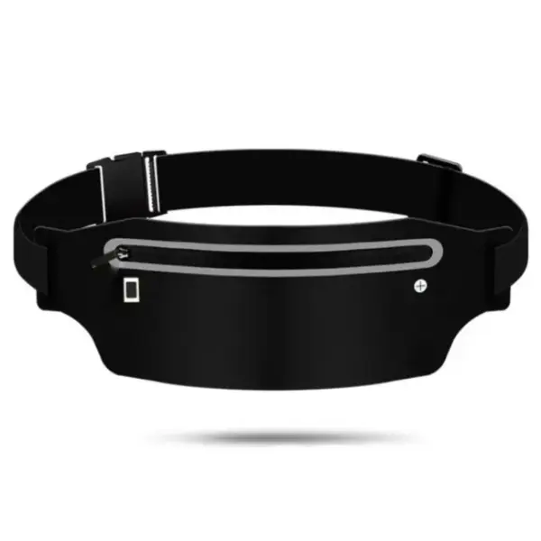 Flache Bauchtasche mit Reißverschlussfach und Gürtelband