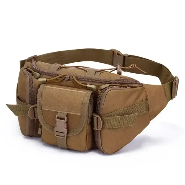 Bauchtasche Herren aus Nylon mit Außentaschen und Steckschnalle