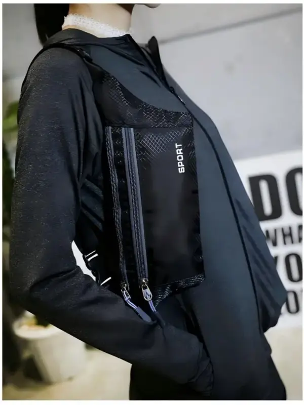 Sportliche Bauchtasche mit zwei Reißverschlussfächern – Bild 2
