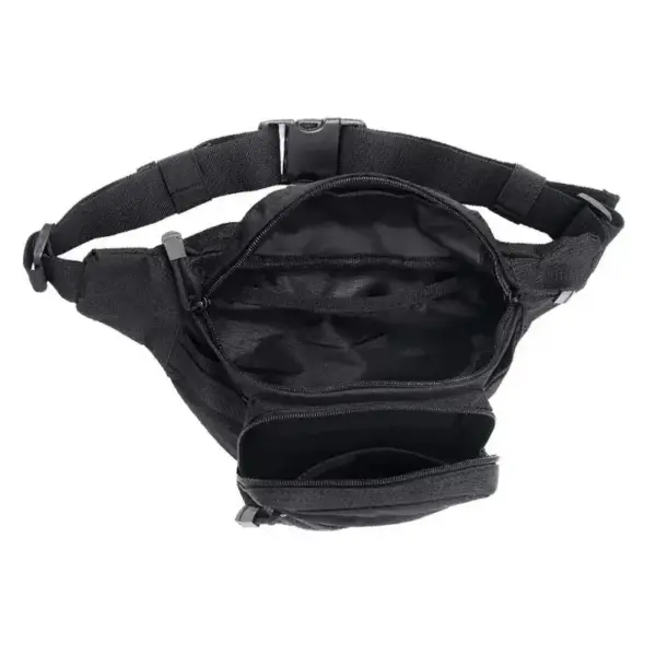 Diebstahlsichere Bauchtasche Herren mit Klettfläche und Schnallen – Bild 2