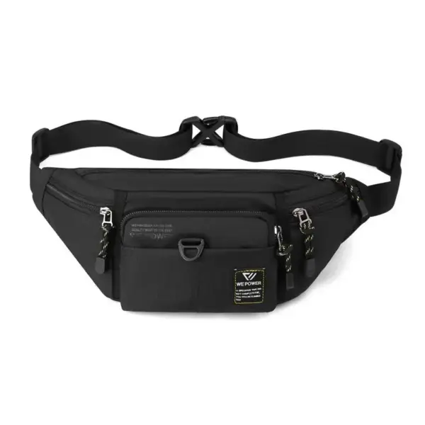 Große Bauchtasche Herren in Blau mit Gurt und Außenfächern