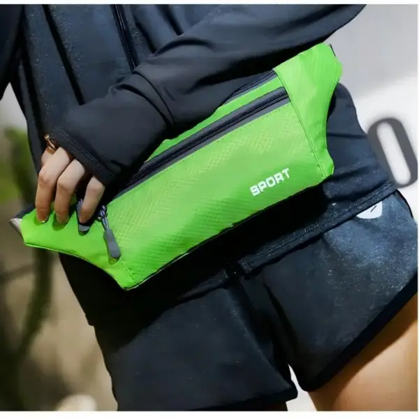 Sportliche Bauchtasche mit zwei Reißverschlussfächern – Bild 3