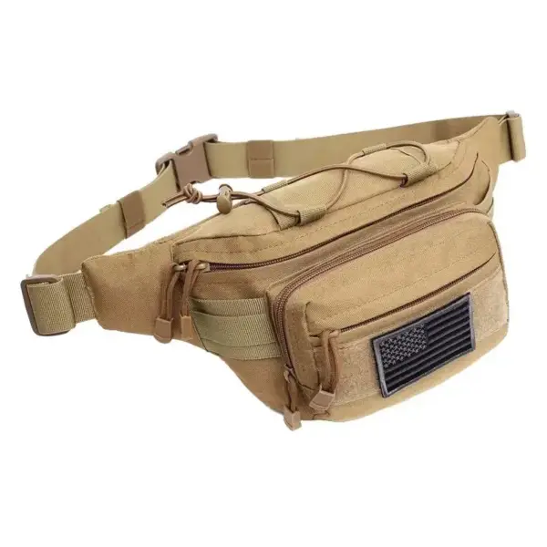 Diebstahlsichere Bauchtasche Herren mit Klettfläche und Schnallen – Bild 3