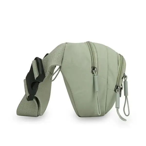 Bauchtasche Nylon mit Handyfach und Zugbändern am Reißverschluss – Bild 2