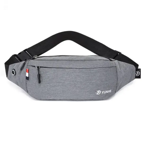 Bauchtasche Oxford schlicht mit Schnallengurt und Reißverschluss – Bild 3