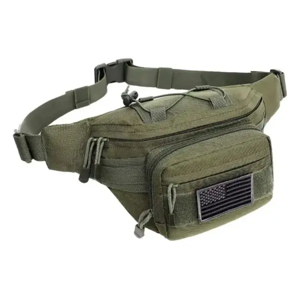 Diebstahlsichere Bauchtasche Herren mit Klettfläche und Schnallen – Bild 4