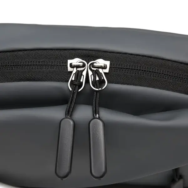 Bauchtasche aus Nylon mit schrägem Reißverschluss – Bild 3