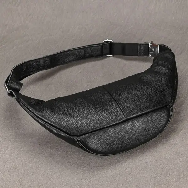 Bauchtasche Herren aus Rindsleder mit Reißverschluss – Bild 4