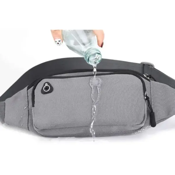 Bauchtasche Damen für die Reise mit Kopfhöreröffnung