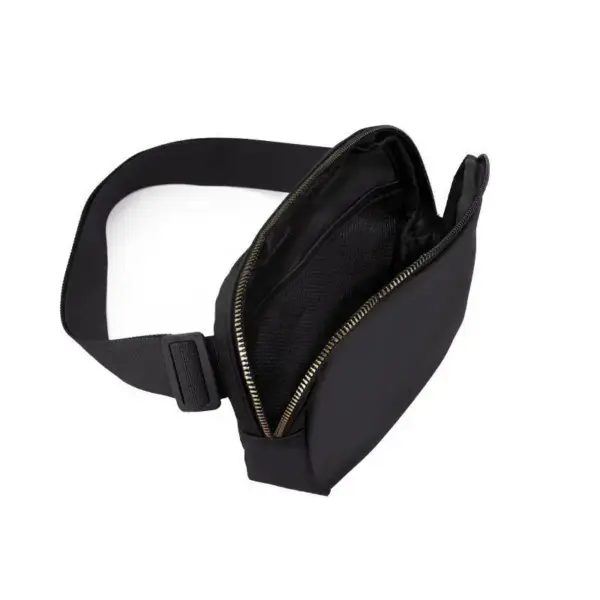 Bauchtasche Herren flach mit Steckschnalle und Reißverschluss – Bild 4