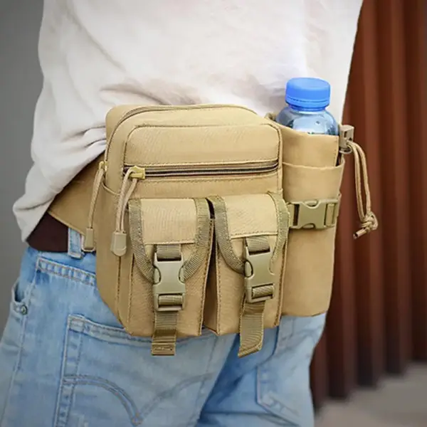 Bauchtasche mit Flaschenhalter und zwei Fronttaschen – Bild 2