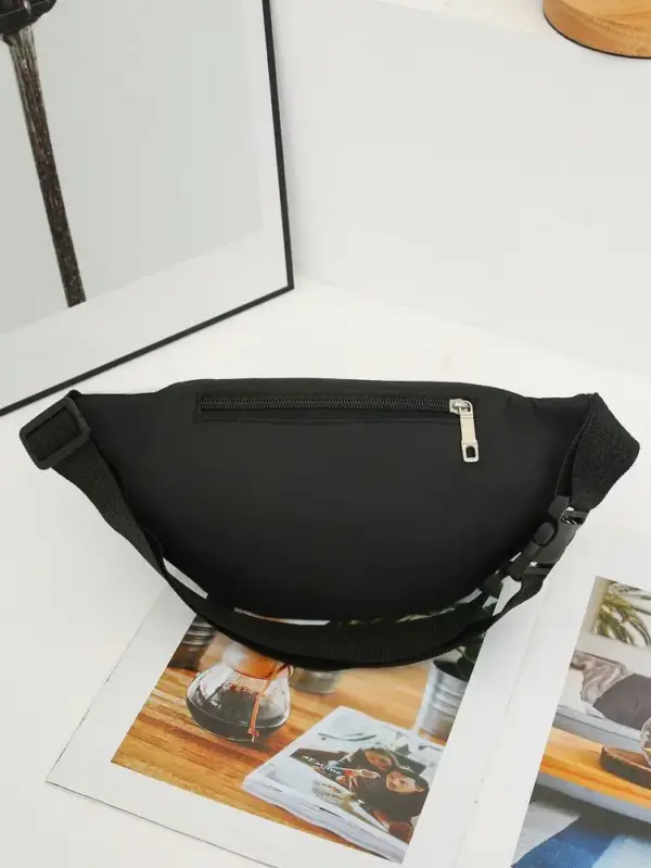 Bauchtasche mit zwei Reißverschlussfächern aus Oxford-Gewebe – Bild 5