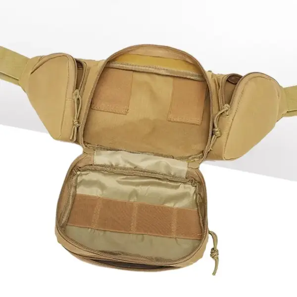 Bauchtasche mit Gurtband-Laschen und Seitentaschen – Bild 4