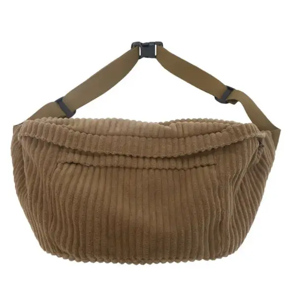 Große Bauchtasche aus Cord als Umhängetasche – Bild 5